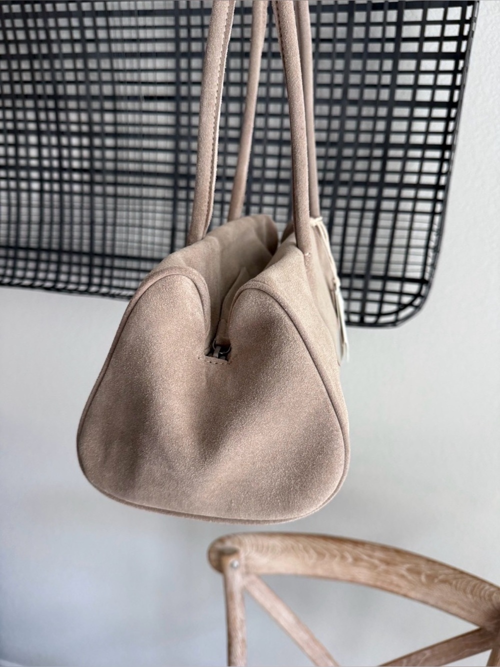 Free People Sierra Suede Shoulder Bag Purse Brown Leather Boho NWT - Picture 5 of 5